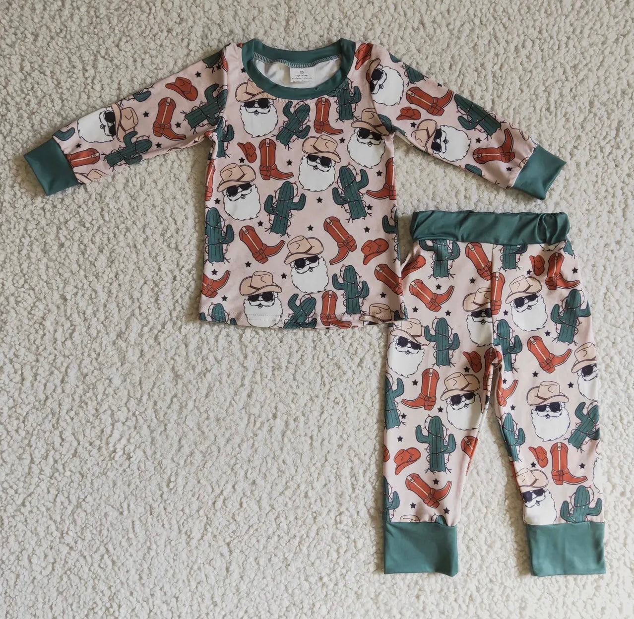 Cowboy Santa Youth PJ Set