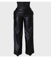 Leather Wide Leg Pants