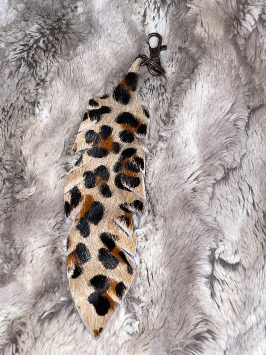 Leopard hide tassle